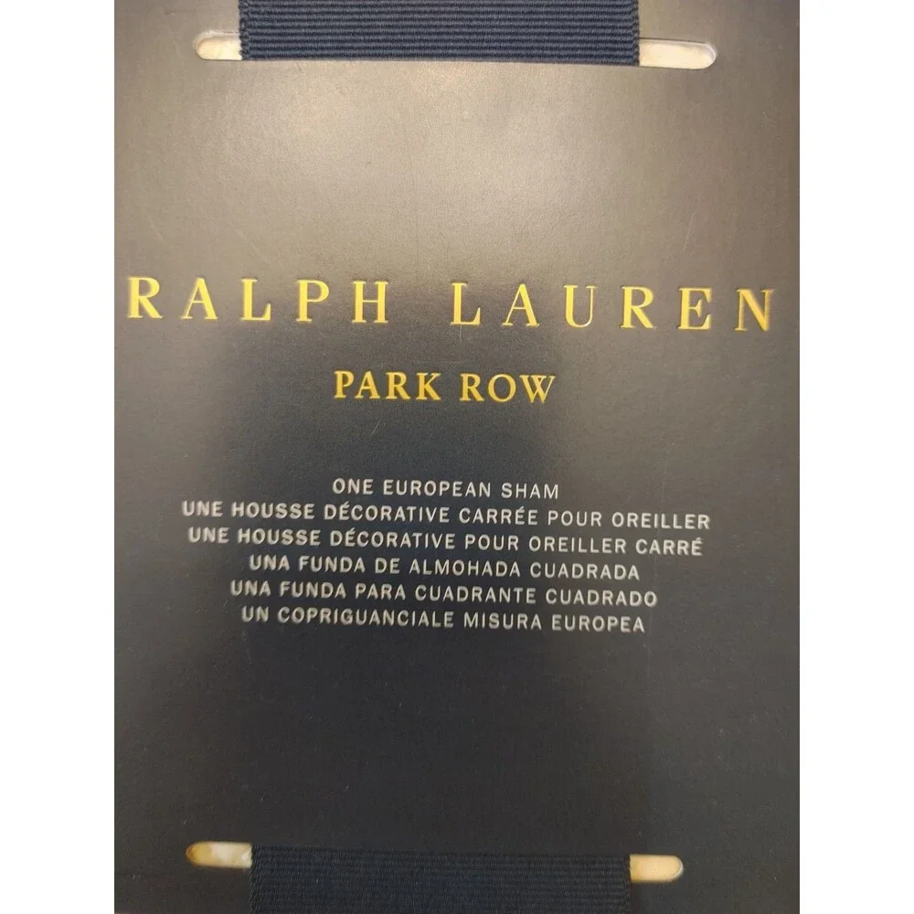 NWT Ralph Lauren Euro Sham Park Row Elysia Quilted Chic Cream Classic (005)